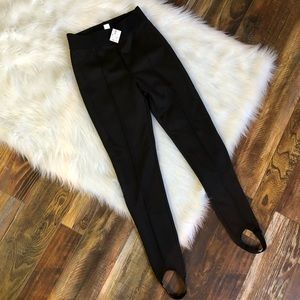 H&M Women's Black Leggings Stirrup NWT  size S
